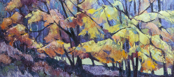 Nature's Stained Glass Window - Autumn Tree Study - Scotland III | 2014 | Oil on Canvas | 46 x 64 cm